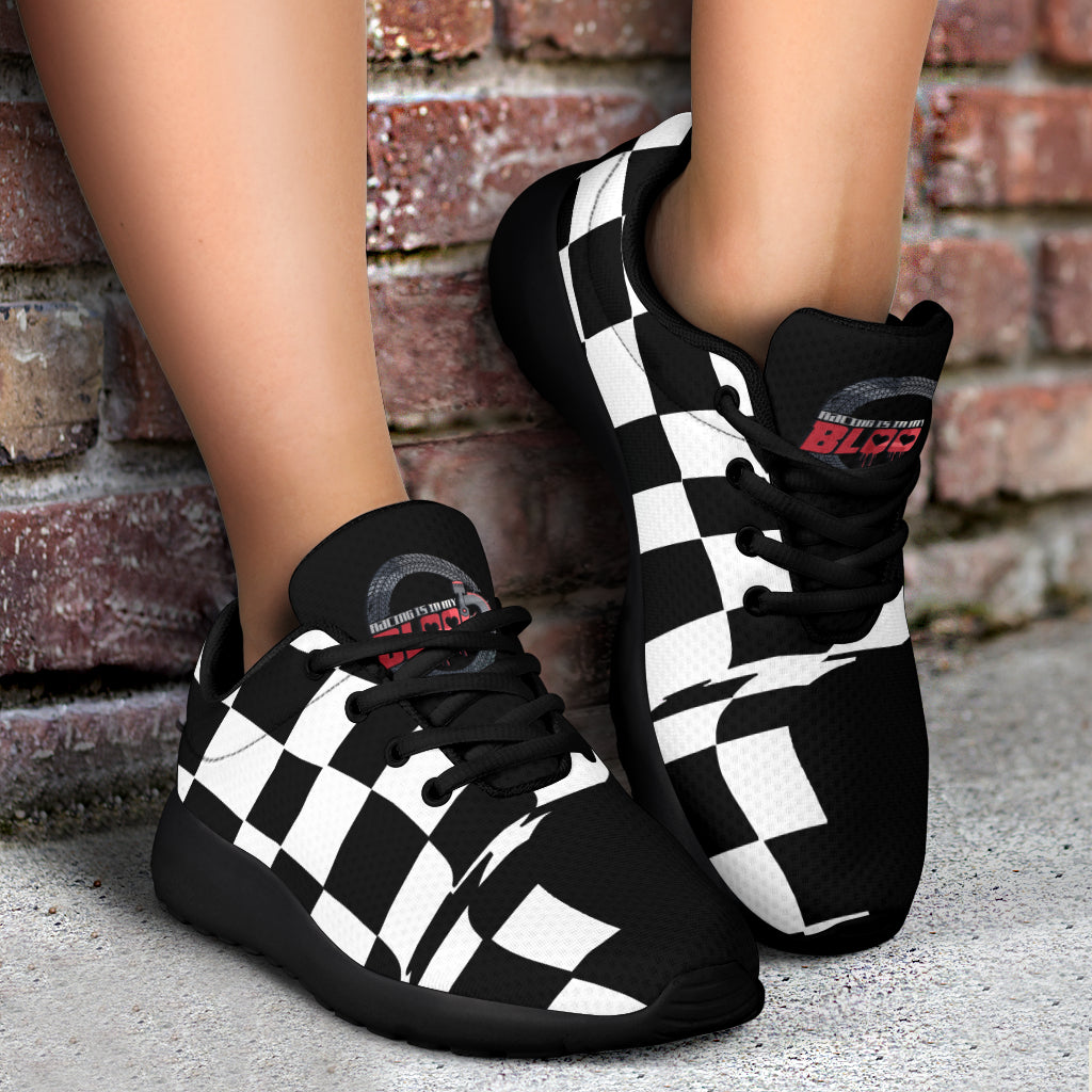 Custom Racing Sneakers featuring a lightweight, breathable mesh upper and a high-traction EVA outsole designed for motorsports enthusiasts.