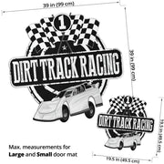 Custom shaped late model door mat