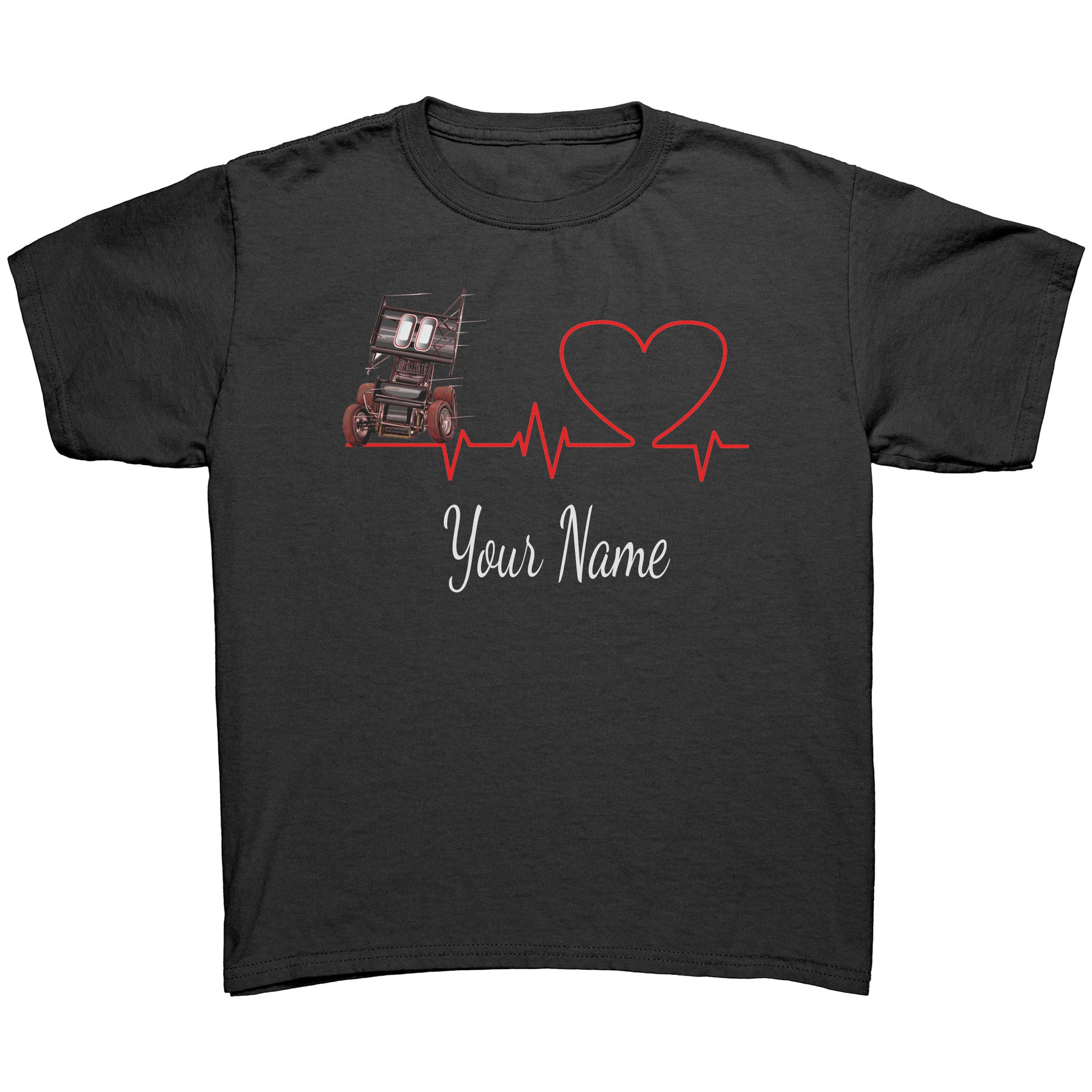 Custom Sprint Car Racing Youth T-Shirts