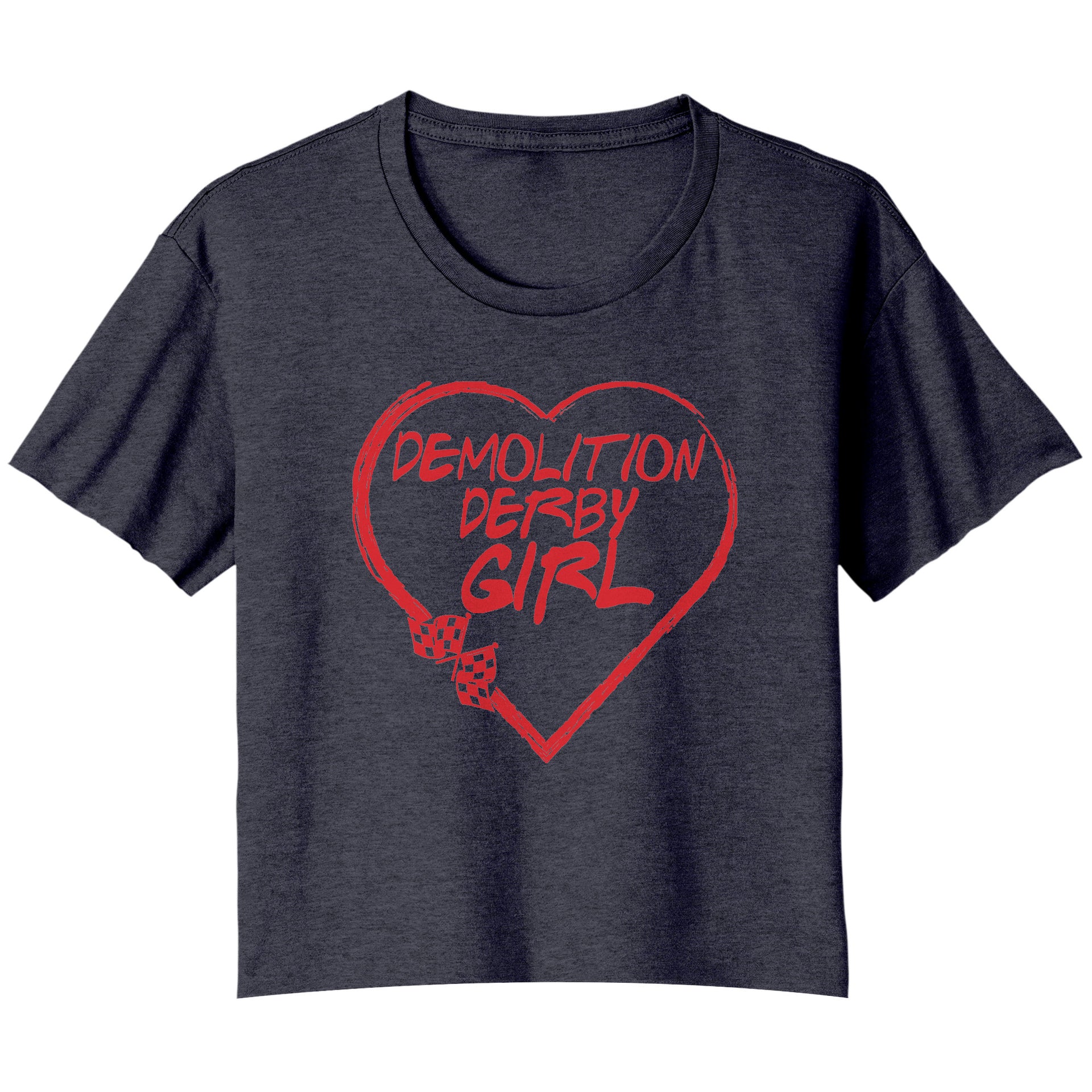 Demolition Derby Girl Heart T-Shirts