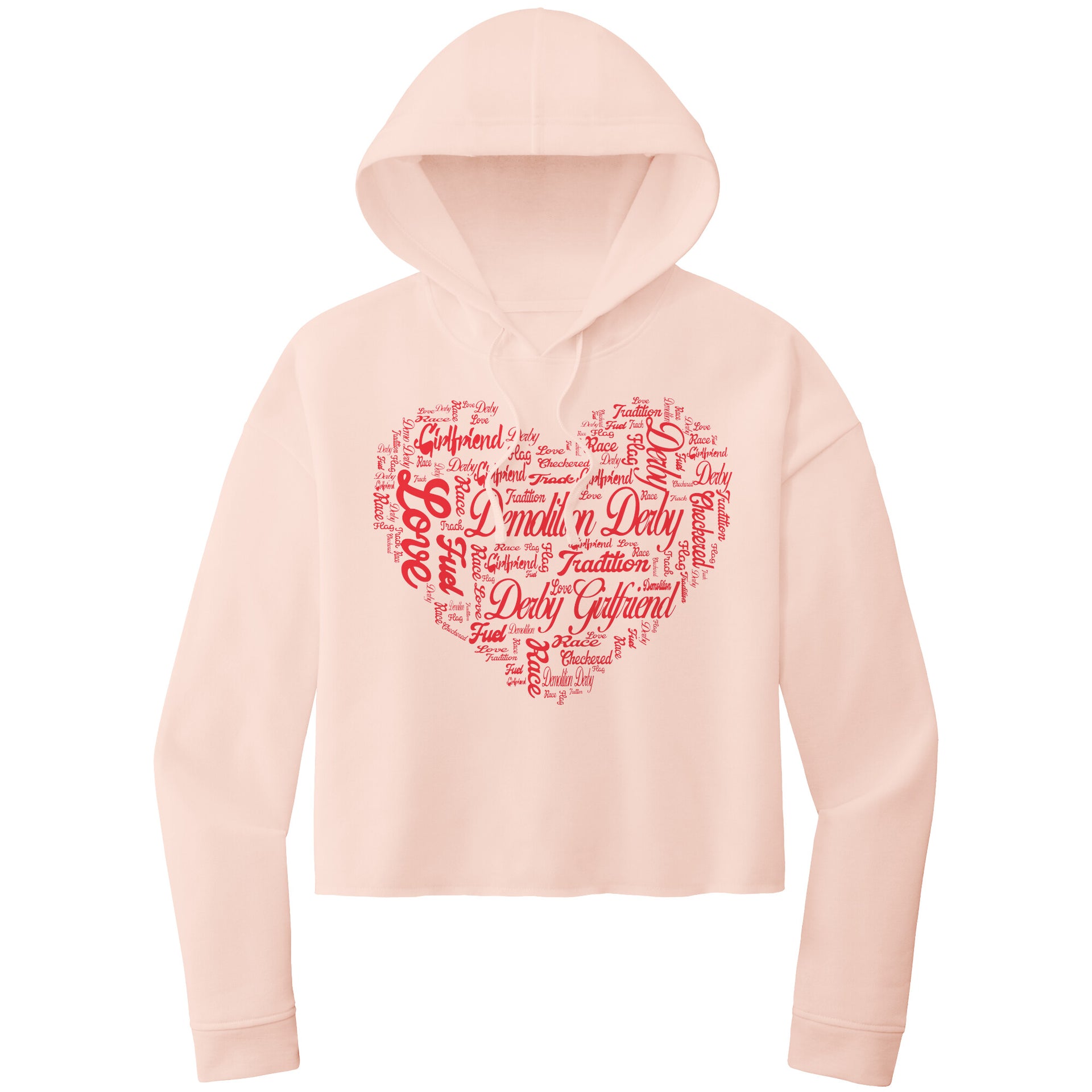 Demolition Derby Girlfriend Women’s Crop Hoodie