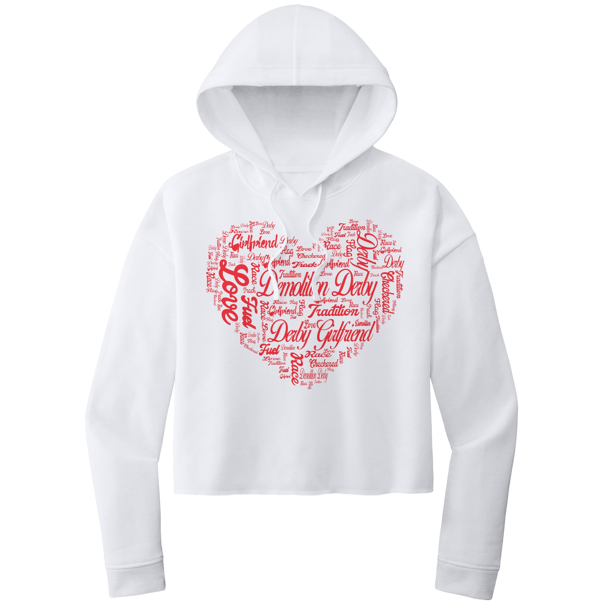 Demolition Derby Girlfriend Women’s Crop Hoodie