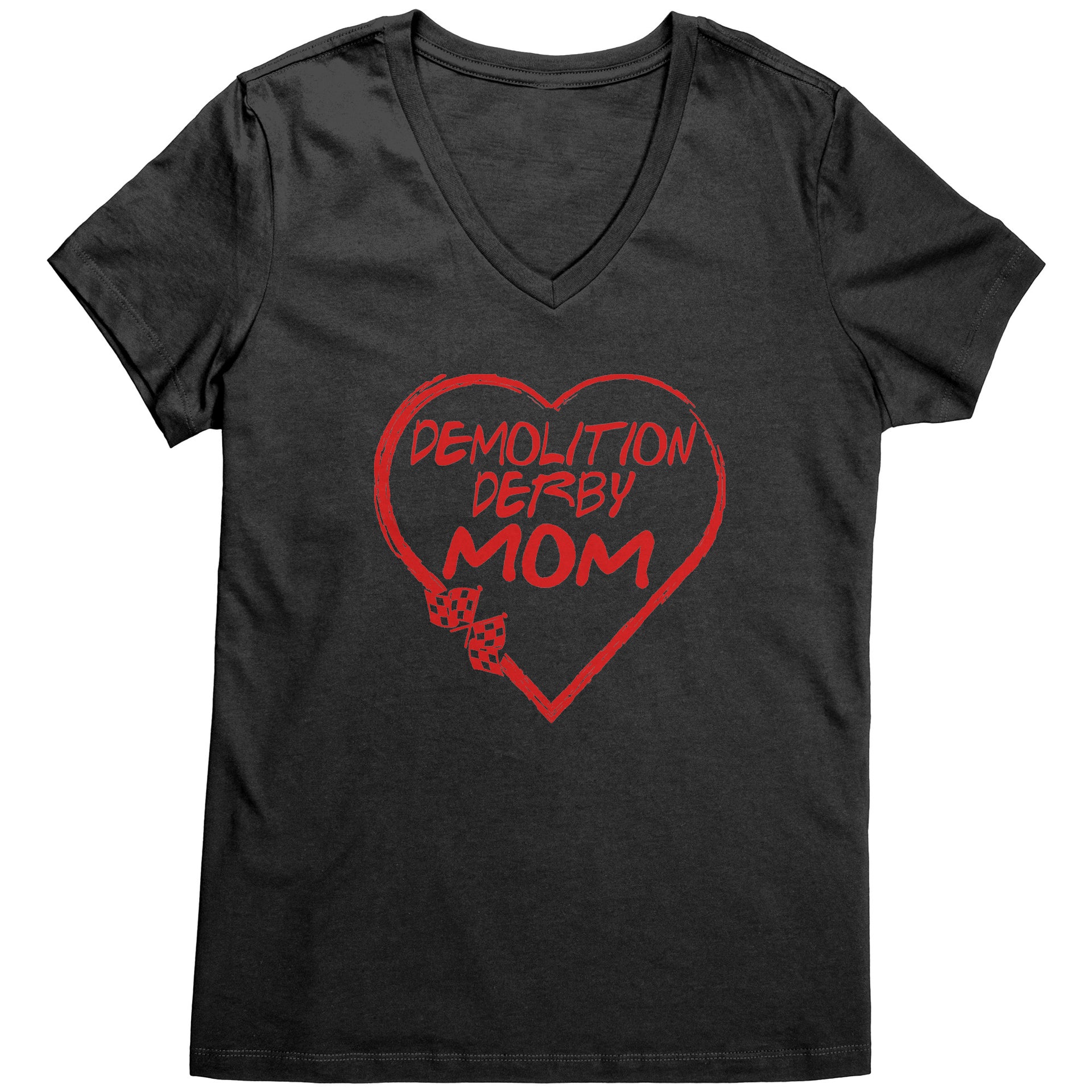 Demolition Derby Mom Heart T-Shirts