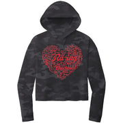 Dirt Track Racing Aunt Crop Top hoodie