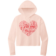 Dirt Track Racing Aunt Crop Top hoodie