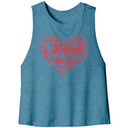 Dirt Track Racing Aunt Racerback Crop Tank