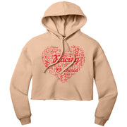 Dirt Track Racing Aunt Crop Top hoodie