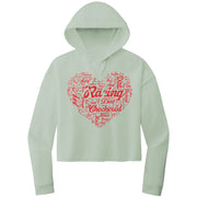 Dirt Track Racing Aunt Crop Top hoodie