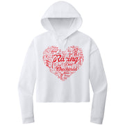 Dirt Track Racing Aunt Crop Top hoodie