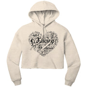 Dirt Track Racing Girl Crop Top hoodie