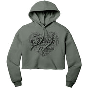 Dirt Track Racing Girl Crop Top hoodie