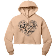 Dirt Track Racing Girl Crop Top hoodie