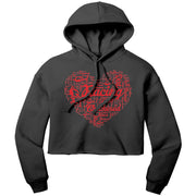 Dirt Track Racing Girl Crop Top hoodie