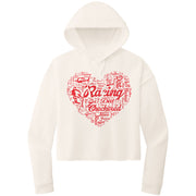 Dirt Track Racing Girl Crop Top hoodie