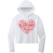 Dirt Track Racing Girl Crop Top hoodie
