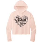 Dirt Track Racing Girlfriend Crop Top hoodie