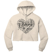 Dirt Track Racing Girlfriend Crop Top hoodie
