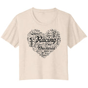 Dirt Track Racing Girlfriend Crop T-shirt