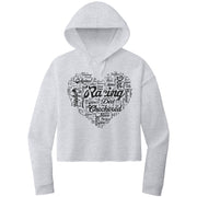 Dirt Track Racing Girlfriend Crop Top hoodie