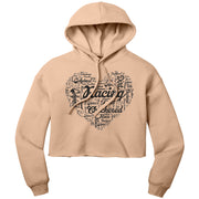 Dirt Track Racing Girlfriend Crop Top hoodie