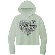 Dirt Track Racing Girlfriend Crop Top hoodie