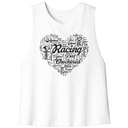 Dirt Track Racing Girlfriend Racerback Crop Tank