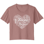 Dirt Track Racing Girlfriend Crop T-shirt