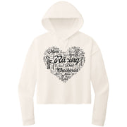 Dirt Track Racing Mom Crop Top hoodie