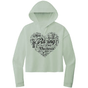 Dirt Track Racing Mom Crop Top hoodie