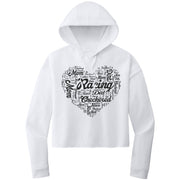 Dirt Track Racing Mom Crop Top hoodie