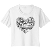 Dirt Track Racing Mom Crop T-shirt