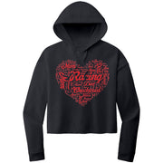 Dirt Track Racing Mom Crop Top hoodie