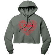 Dirt Track Racing Mom Crop Top hoodie