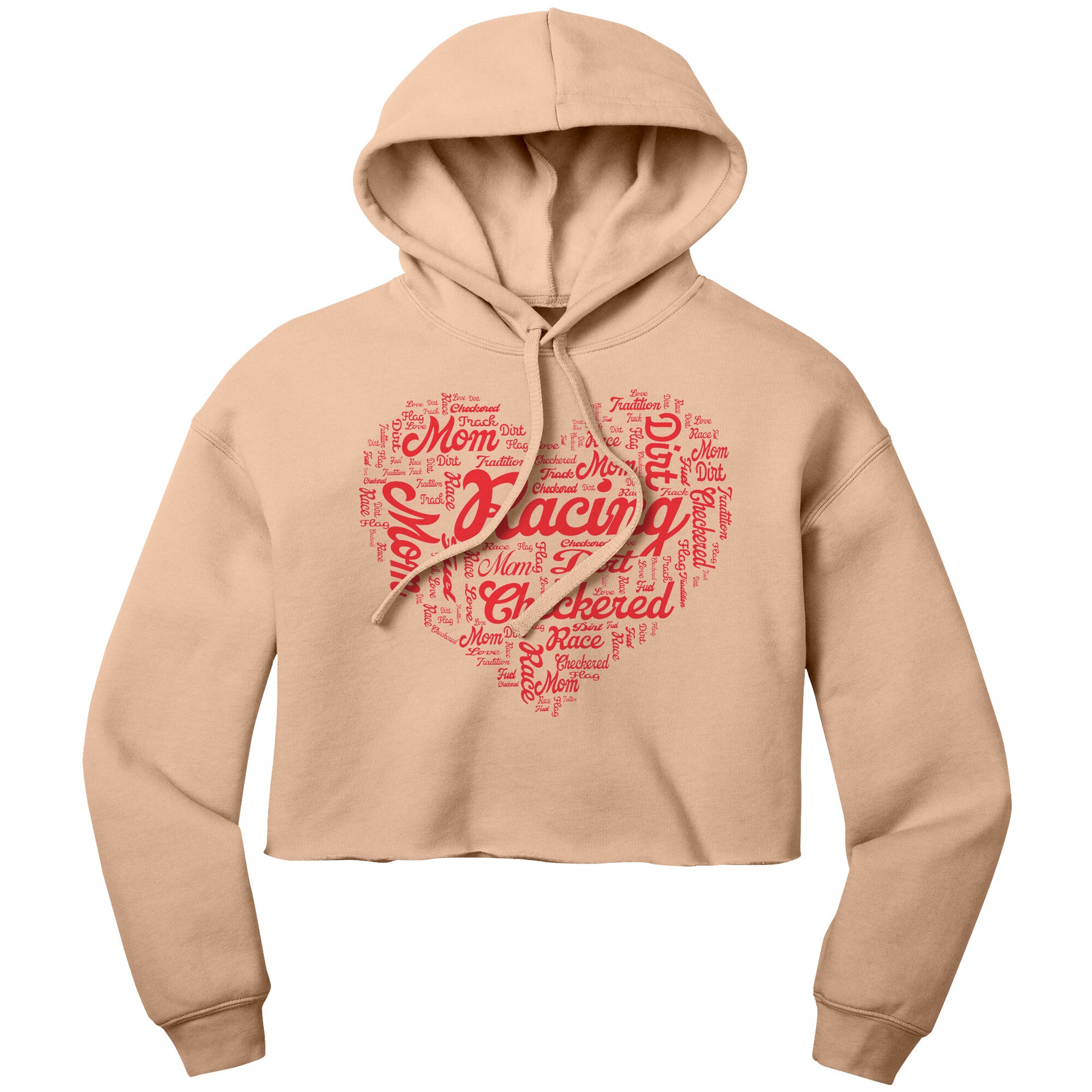 Dirt Track Racing Mom Crop Top hoodie