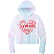 Dirt Track Racing Mom Crop Top hoodie