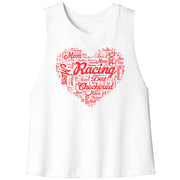 Dirt Track Racing Mom Racerback Crop Tank