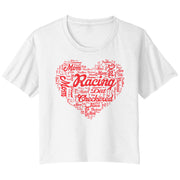 Dirt Track Racing Mom Crop T-shirt
