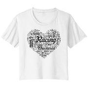 Dirt Track Racing nanna Crop T-shirt
