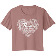 Dirt Track Racing nanna Crop T-shirt