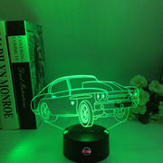 Drag Racing Chevelle 3D Led Lamp