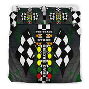 Drag Racing Green Bedding Set
