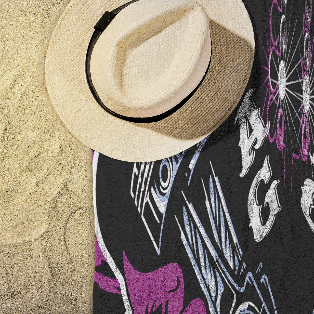 Drag Racing Forever Beach Towel