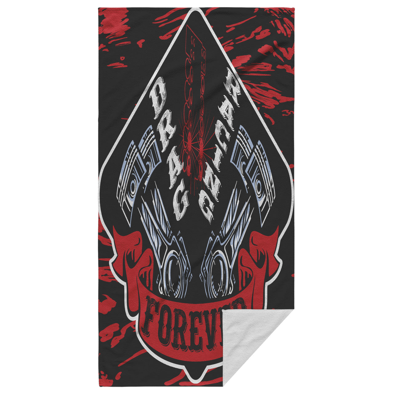 Drag Racing Forever Beach Towel
