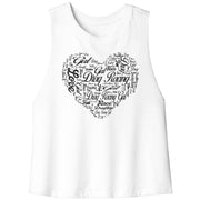 Drag Racing Girl Racerback Crop tank Top