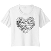 Drag Racing Girl Crop t-shirts