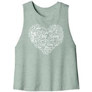 Drag Racing Girl Racerback Crop tank Top