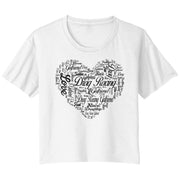 Drag Racing Girlfriend Crop t-shirts