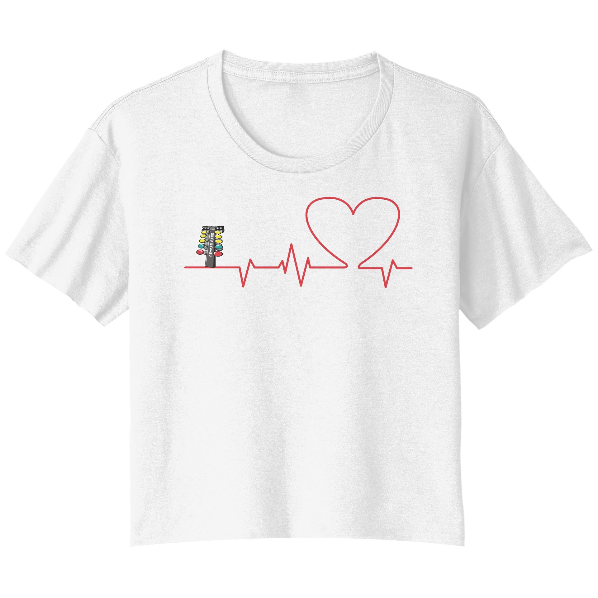 Drag Racing Heartbeat T-Shirts