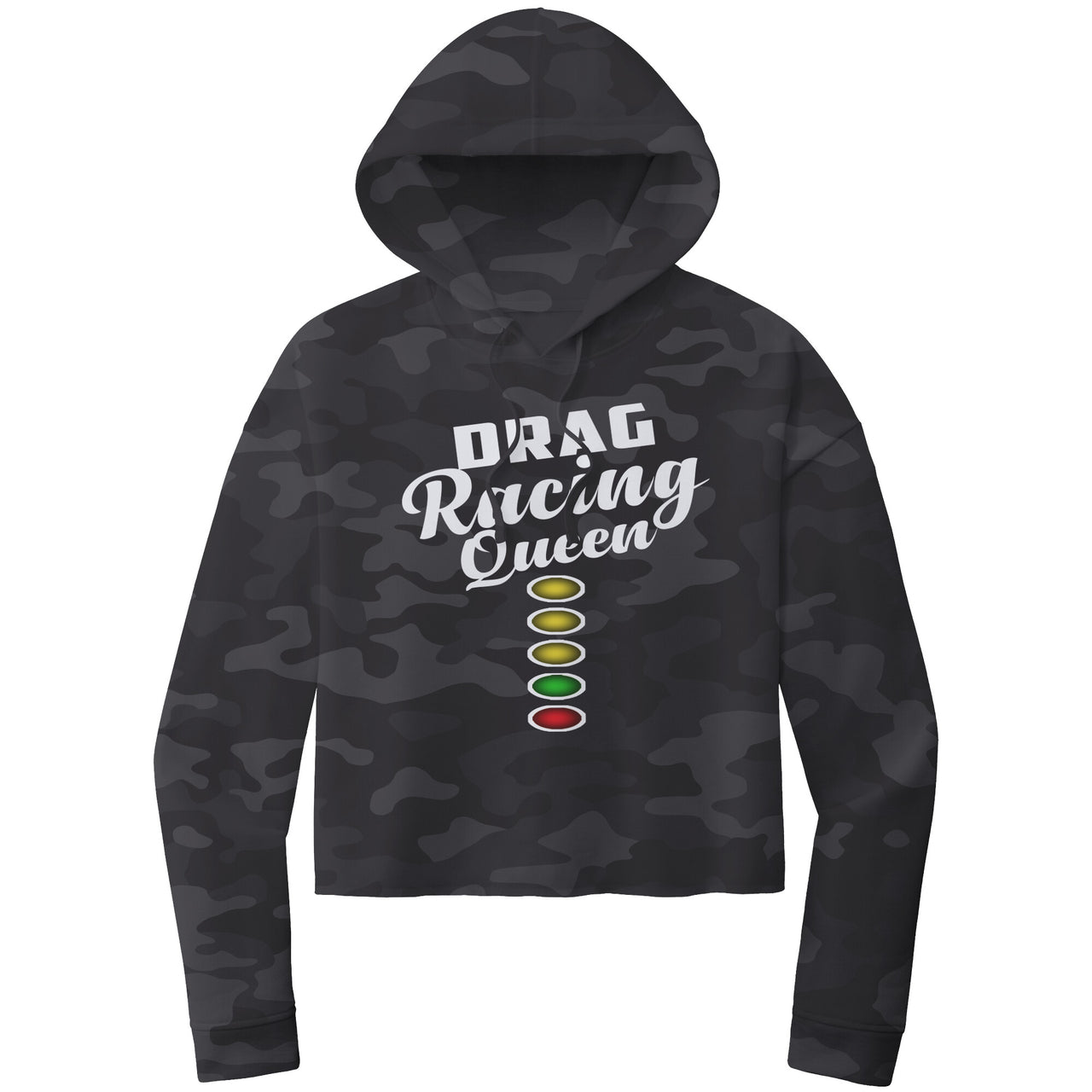 Drag Racing Queen Crop Top hoodie