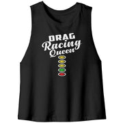Drag Racing Queen racerback Crop Tank top